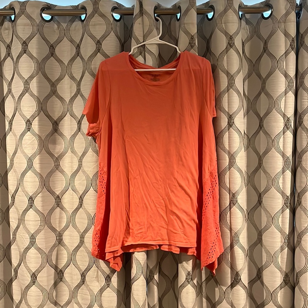 Coral shark-bite tee.